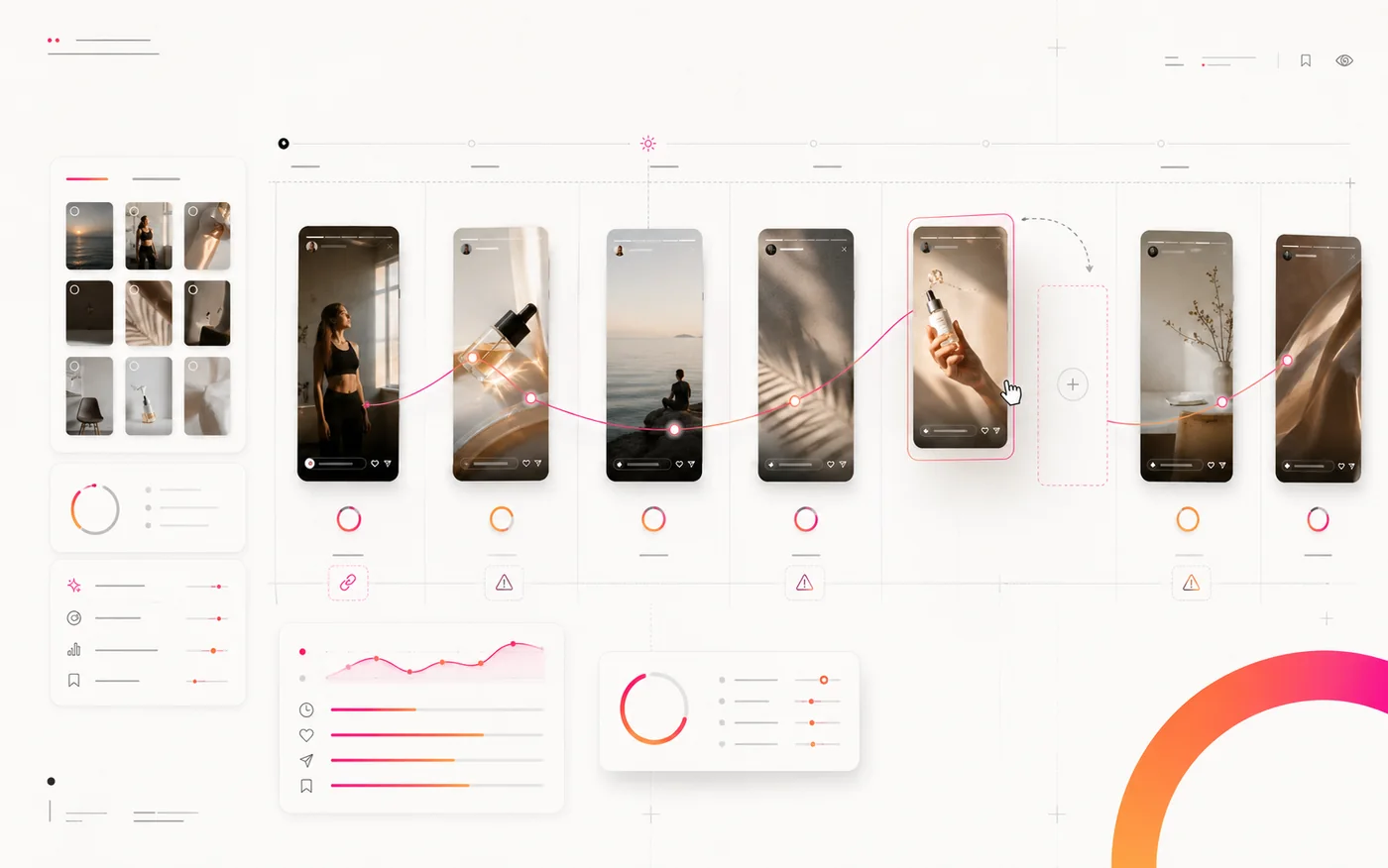 Abstract SwaySpot planner board artwork