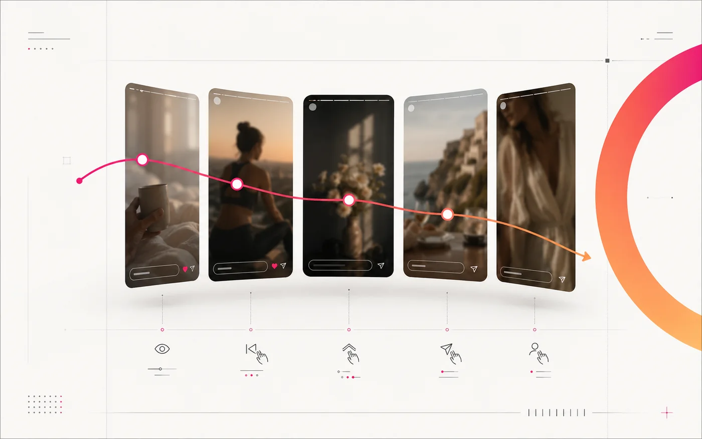 Abstract SwaySpot story sequence intelligence artwork